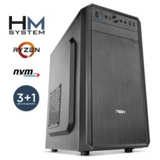 HM System Ryzen Force C1 - Minitorre MT - AMD Ryzen 5